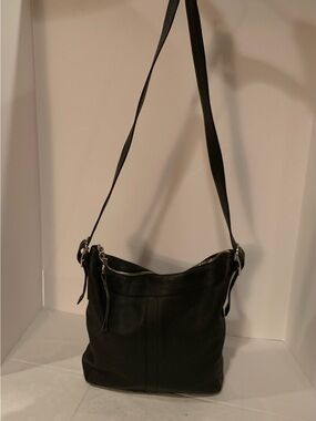 Vintage Coach Legacy black leather hobo